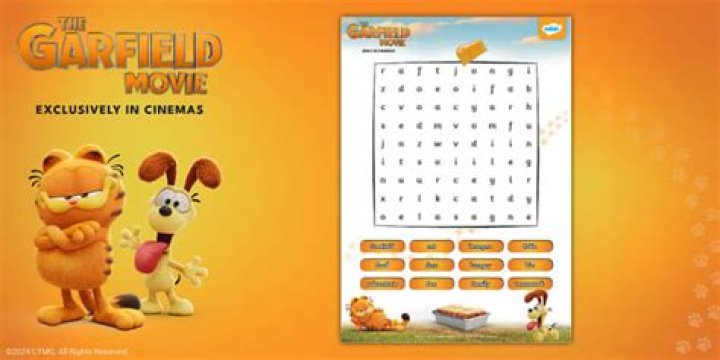 Fun Garfield Word Search: Find Your Favorite Comic Characters