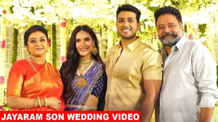 Jayaram's Son-in-Law: Meet The Man In His Family