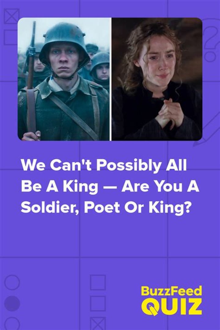King Poet Soldier Quiz