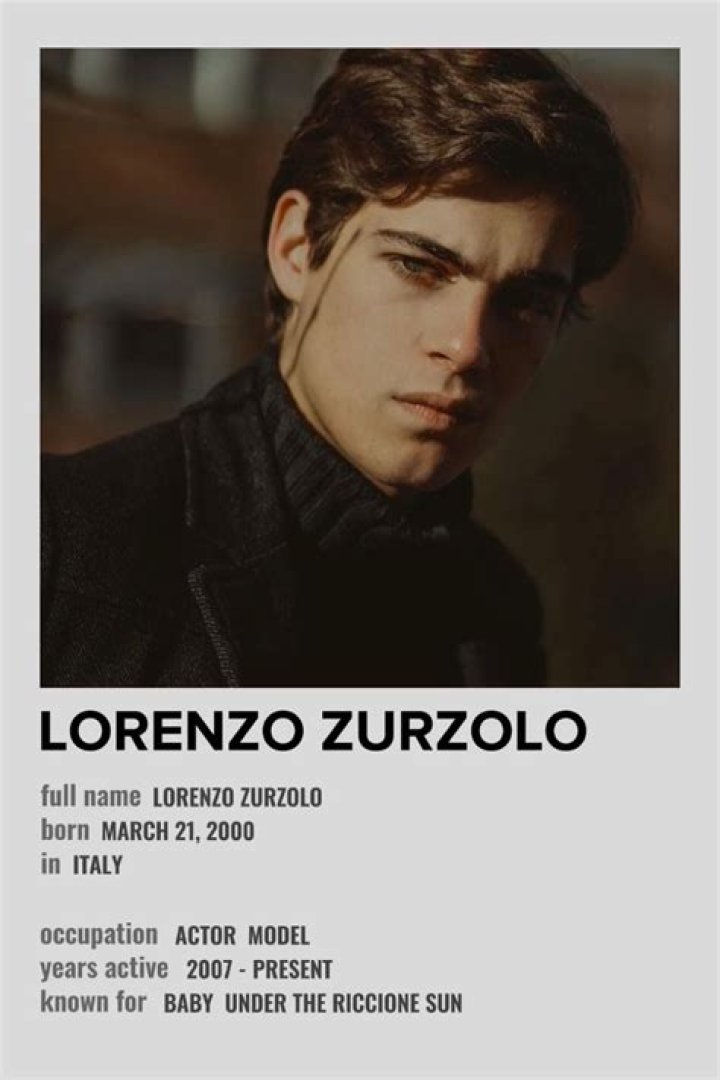 Lorenzo Zurzolo - The Italian Star's Early Years And Rise To Fame