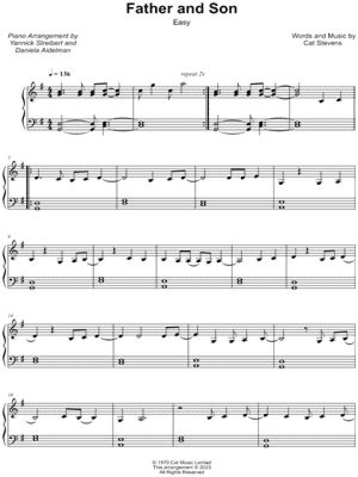 Masterful Father And Son Music Sheets: A Timeless Duet