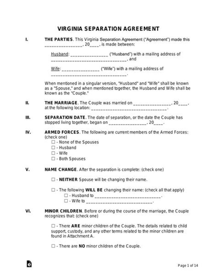Virginia Separation Agreement: Tactics When Your Spouse Refuses To Sign